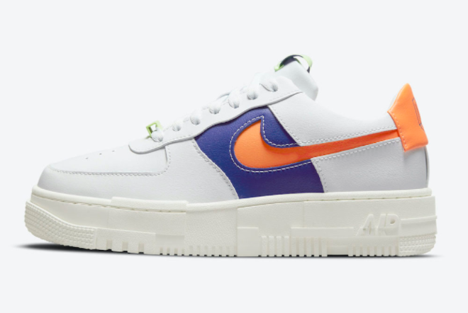 Wholesale Nike Air Force 1 Pixel White/Laser Orange-Barely Volt DM8340-100