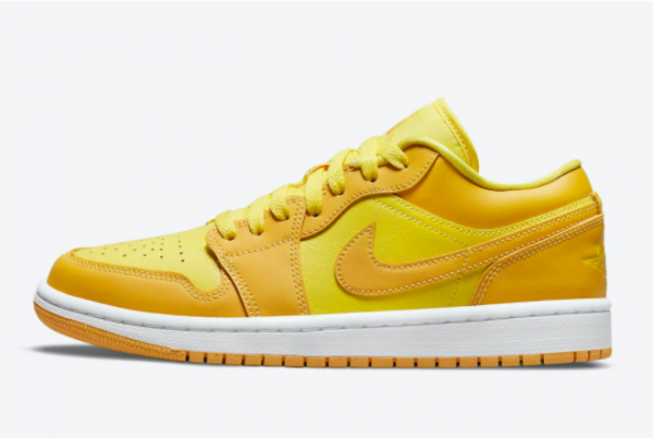 2021 Air Jordan 1 Low Sunny Yellow For Men Women DC0774-700