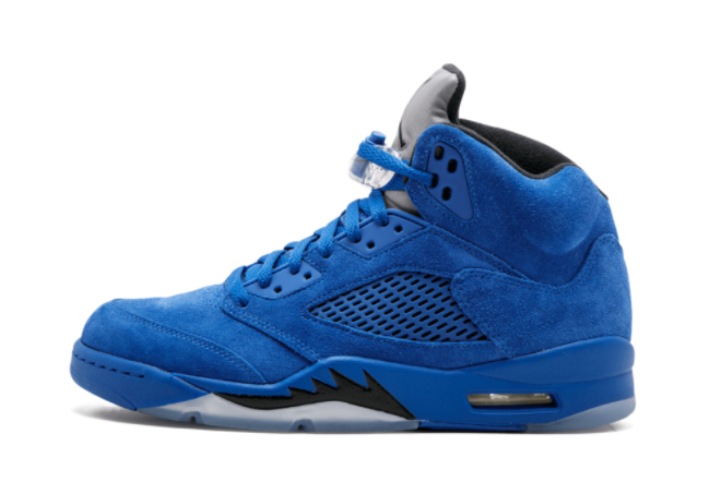 Air Jordan 5 Blue Suede Newest Sale 136027-401