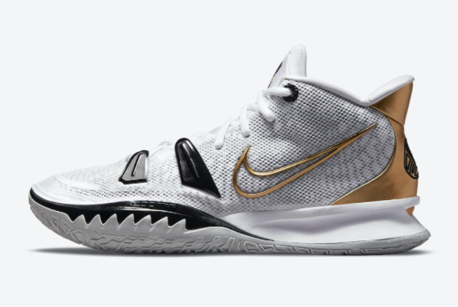 Buy Nike Kyrie 7 NBA Finals White Gold-Black CQ9326-101