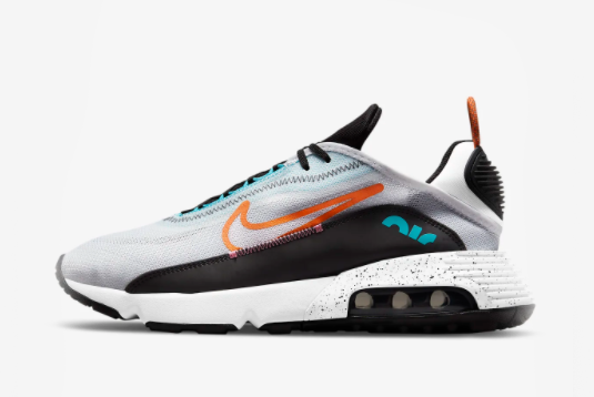 Cheap Nike Air Max 2090 White/Black/Aquamarine/Turf Orange CZ1708-100