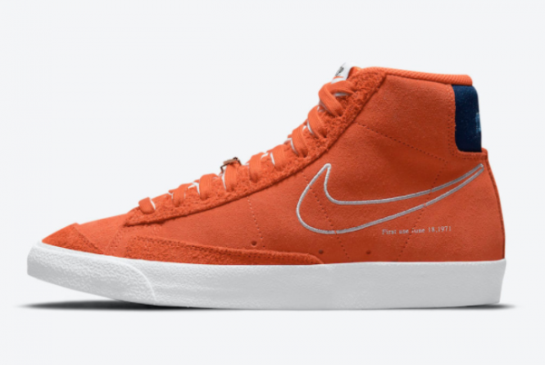 Cheap Nike Blazer Mid ’77 First Use Orange White Sale DC3433-800