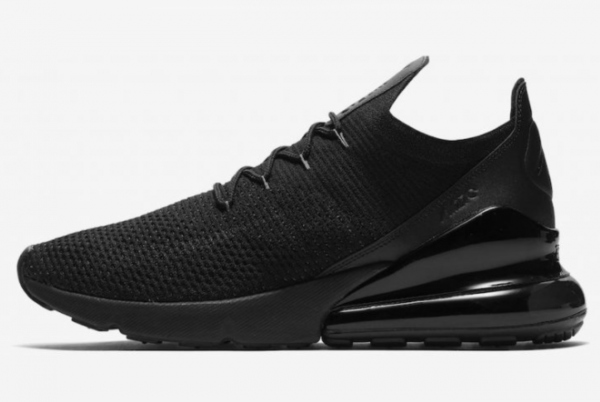 Mens Nike Air Max 270 Flyknit Triple Black AH8050-005