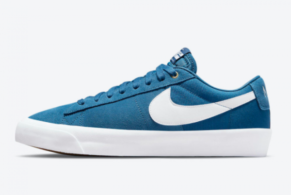 Mens Shoes Nike SB Blazer Low GT in Blue White DC7695-401