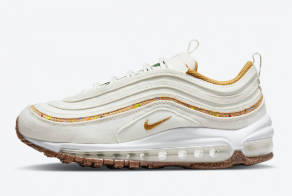 2021 Nike Air Max 97 Cork Coconut Milk Running Shoes DC4012-100