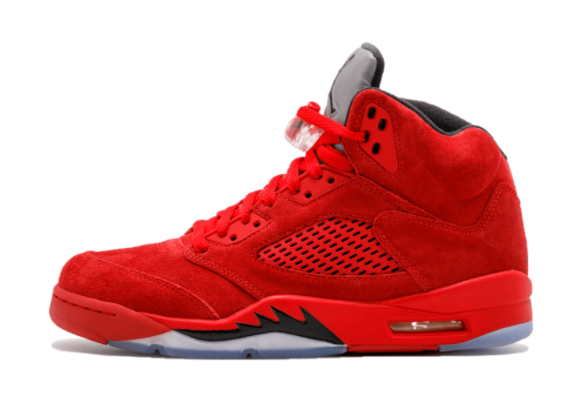 2021 Cheap Air Jordan 5 Retro Red Suede 136027-602