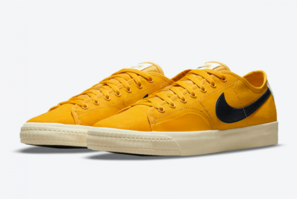 2021 Cheap Nike SB BLZR Court DVDL Yellow Black CZ5605-700-1