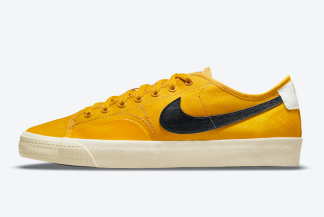 2021 Cheap Nike SB BLZR Court DVDL Yellow Black CZ5605-700