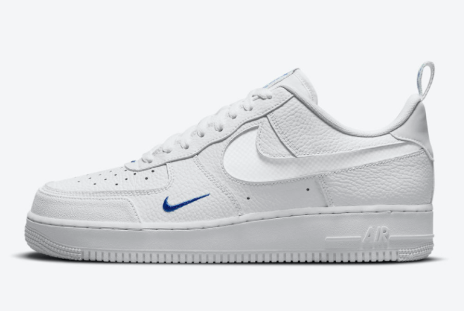 2021 Cheap Price Nike Air Force 1 Low White and Blue DN4433-100