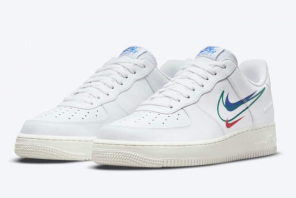 2021 Nike Air Force 1 Low Multi Swoosh Release Date DM9096-101-2