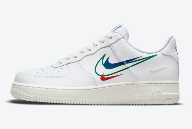 2021 Nike Air Force 1 Low Multi Swoosh Release Date DM9096-101