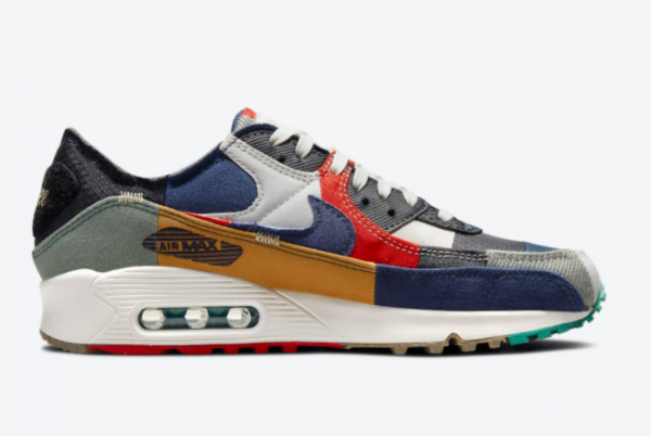 2021 Nike Air Max 90 Scrap Shoes Cheap Buy DJ4878-400-1