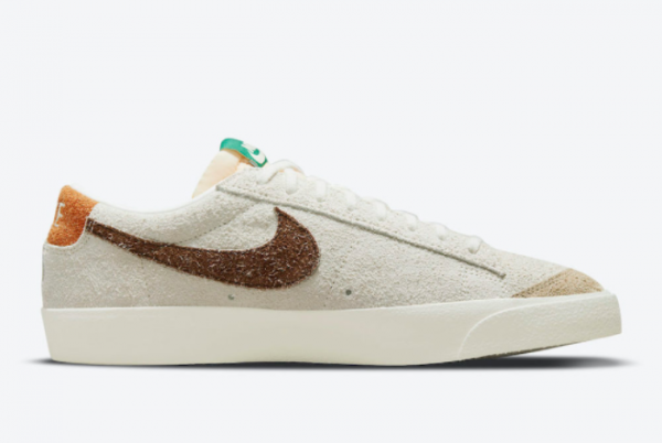 2021 Nike Blazer Low Hairy Suede Hot Sale DM7582-100-3