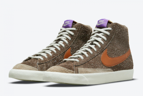 2021 Nike Blazer Mid Shaggy Suede Low Price Sale DM7581-200-2