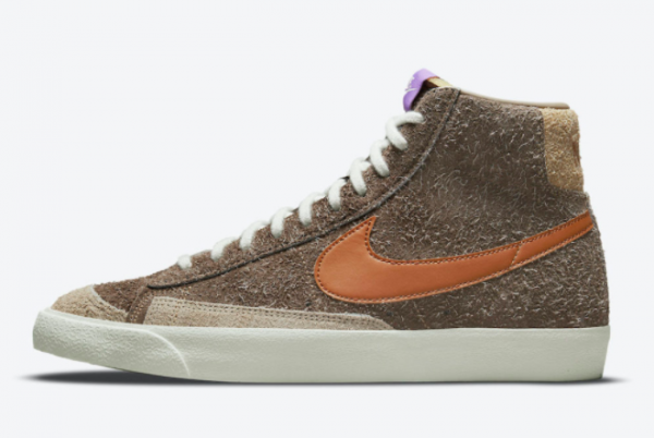 2021 Nike Blazer Mid Shaggy Suede Low Price Sale DM7581-200