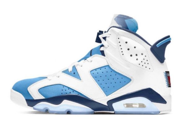 2022 New Air Jordan 6 UNC University Blue White For Sale CT8529-410