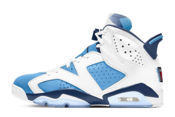 2022 Release Air Jordan 6 UNC White/University Blue-Obsidian Shoes