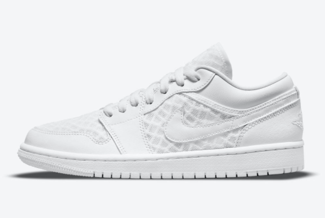 Air Jordan 1 Low Breathe Triple White For Sale DC9508-100