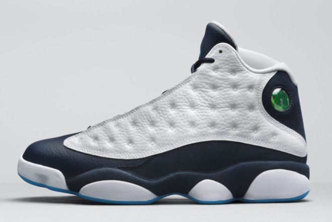 Air Jordan 13 Obsidian White Dark Powder Blue Outlet Sale 414571-144