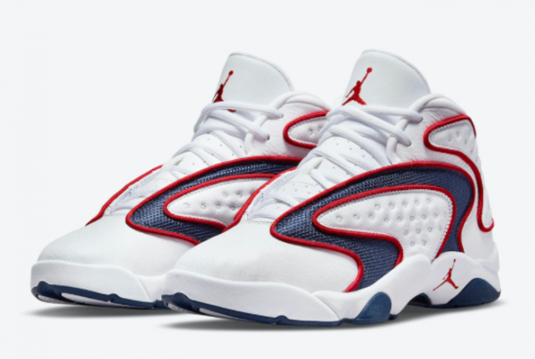 Buy GS Air Jordan OG USA White/University Red-Midnight Navy 133000-100-2