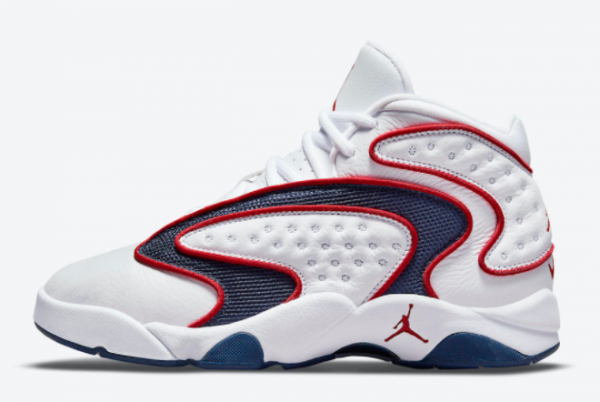 Buy GS Air Jordan OG USA White/University Red-Midnight Navy 133000-100