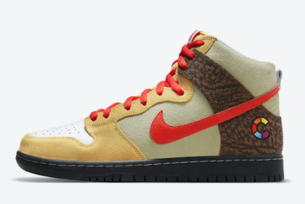 Color Skates x Nike SB Dunk High Kebab and Destroy To Buy CZ2205-700