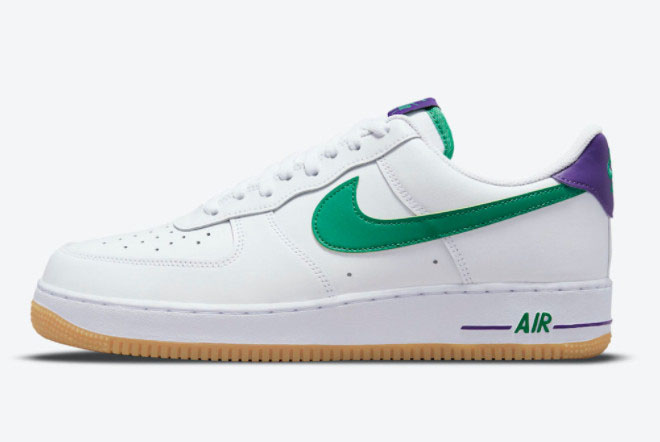 Nike Air Force 1 Low White Joker Green Purple New Sale DO1156-100