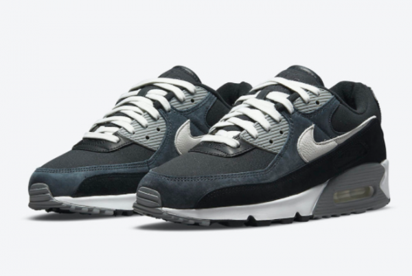 Nike Air Max 90 Premium Grey/Black-White Special Sale DA1641-003-2