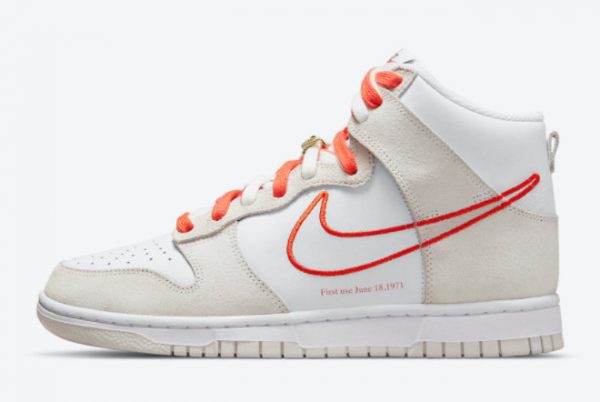 Nike Dunk High First Use White Sail-Orange Sneakers DH6758-100