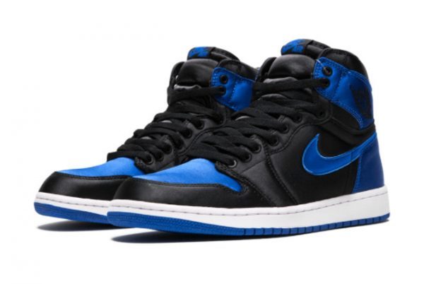 2021 Air Jordan 1 High OG Satin Royal Basketball Sneakers 921193-007-1