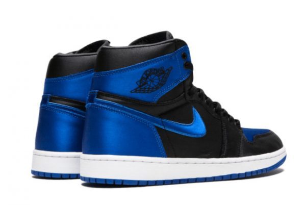 2021 Air Jordan 1 High OG Satin Royal Basketball Sneakers 921193-007-2