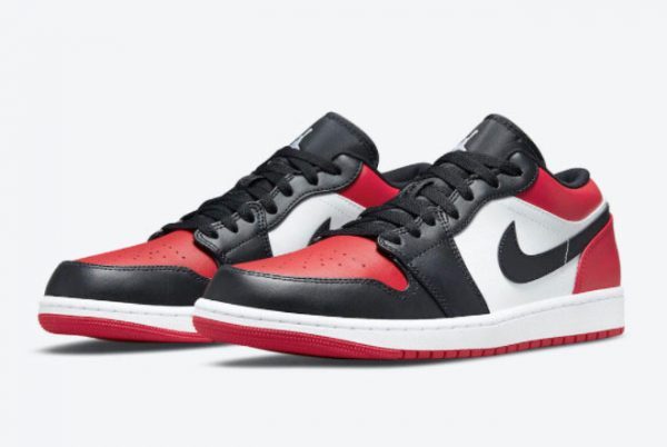 2021 Best Selling Air Jordan 1 Low Bred Toe Sneakers 553558-612-3