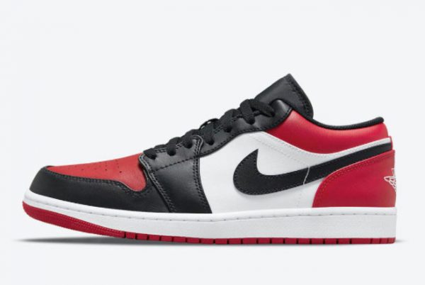 2021 Best Selling Air Jordan 1 Low Bred Toe Sneakers 553558-612