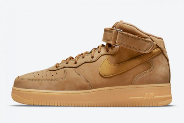 2021 Best Selling Nike AF1 Air Force 1 Mid Wheat DJ9158-200