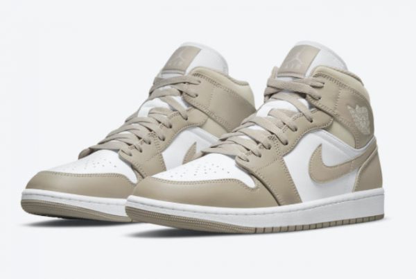 2021 Cheap Price Air Jordan 1 Mid Linen Fashion Shoes 554724-082-2