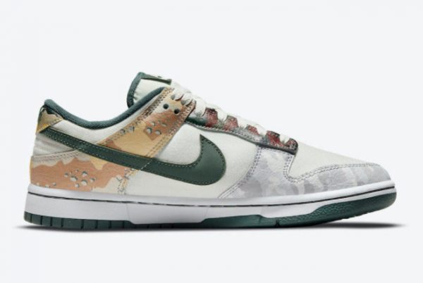 2021 Discount Nike Dunk Low SE Multi Camo DH0957-100-1