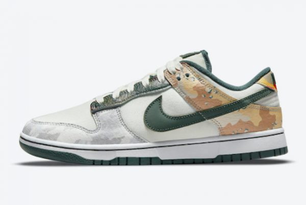 2021 Discount Nike Dunk Low SE Multi Camo DH0957-100