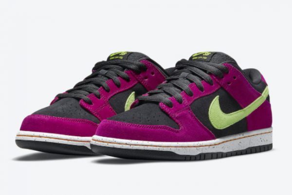 2021 Nike SB Dunk Low Red Plum Training Shoes BQ6817-501-2