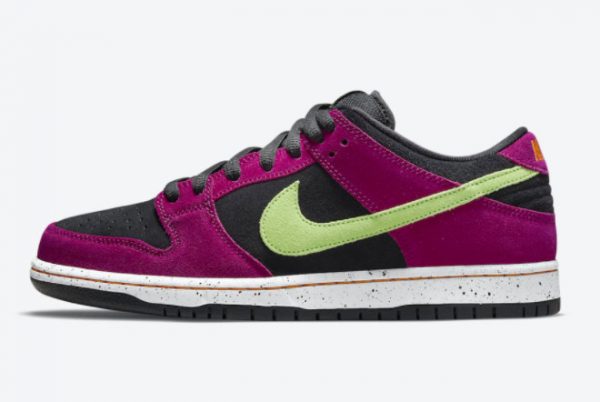 2021 Nike SB Dunk Low Red Plum Training Shoes BQ6817-501