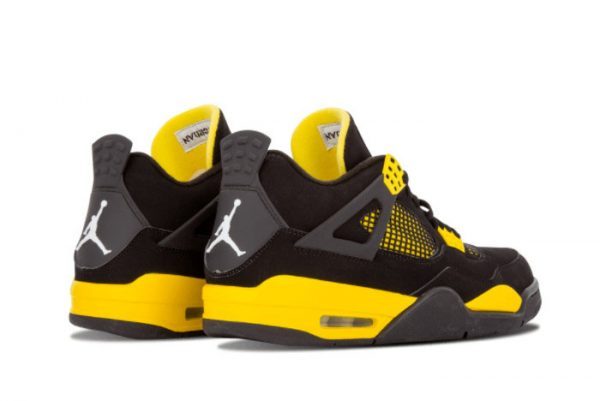 2022 Newest Air Jordan 4 Thunder Black White-Tour Yellow 308497-008-2