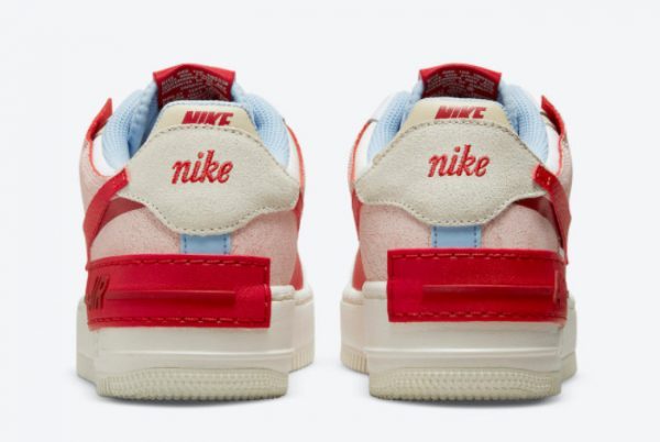 Cheap Nike Air Force 1 Shadow White Red Blue Cracked Leather CI0919-108-3