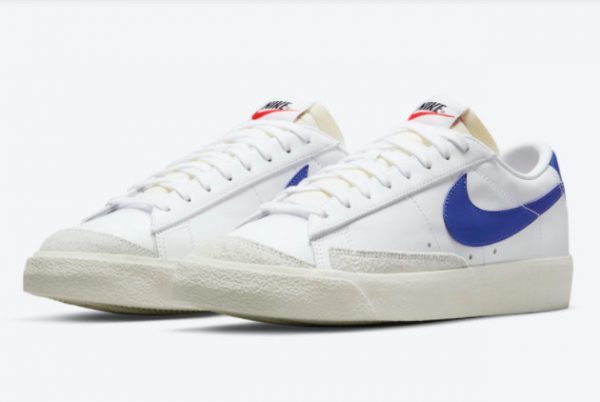 Cheap Nike Blazer Low Hyper Royal Trainers DA6364-103-2