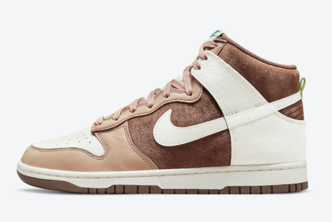 Cheap Nike Dunk High Retro Premium Light Chocolate DH5348-100