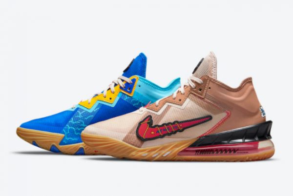 Cheap Nike LeBron 18 Low Wile E. x Roadrunner CV7562-401