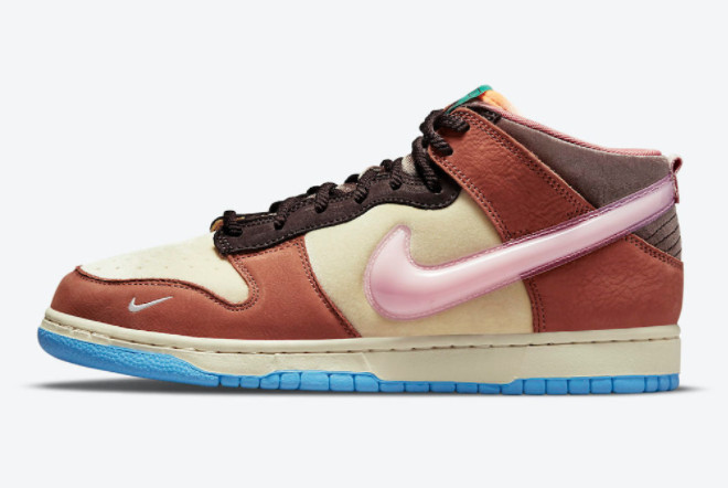 Cheap Price Nike Dunk Mid Social Status Milk Carton Burnt Brown DJ1173-700