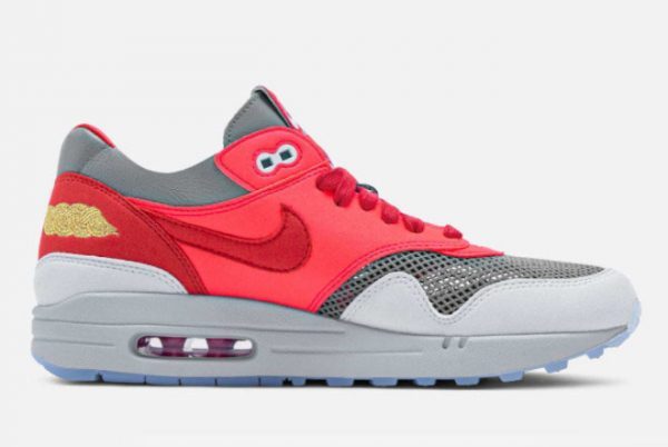 CLOT x Nike Air Max 1 K.O.D. Solar Red Sport Shoes DD1870-600-1