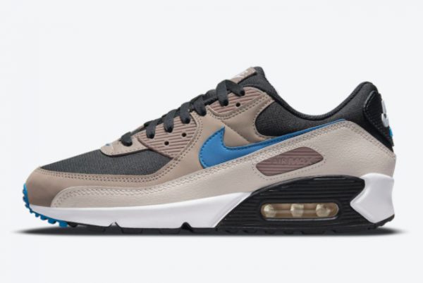 Discount Nike Air Max 90 Malt Black Blue Slate-Taupe Haze-Malt DC9388-001