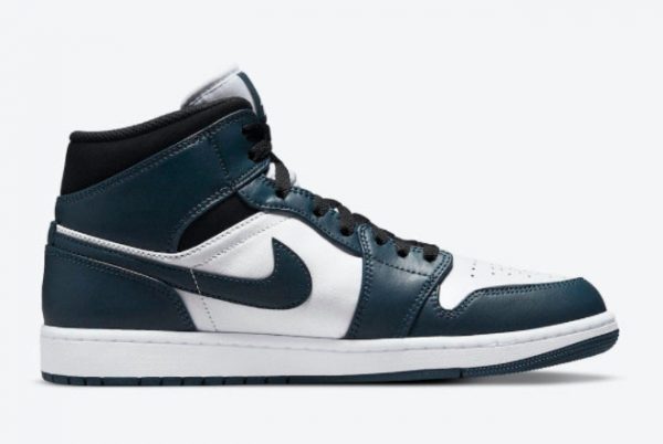 Grade School Air Jordan 1 Mid Dark Teal For Sale 554724-411-1