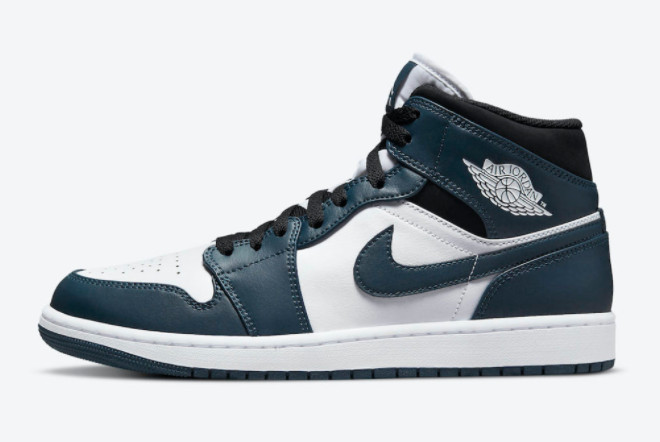 Grade School Air Jordan 1 Mid Dark Teal For Sale 554724-411