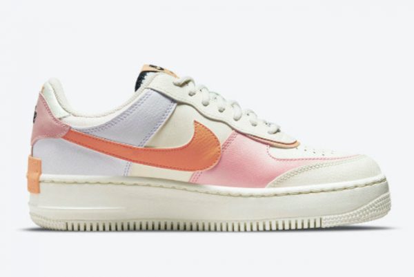 Grade School Nike Air Force 1 Shadow Pink Glaze-Orange Chalk CI0919-111-1